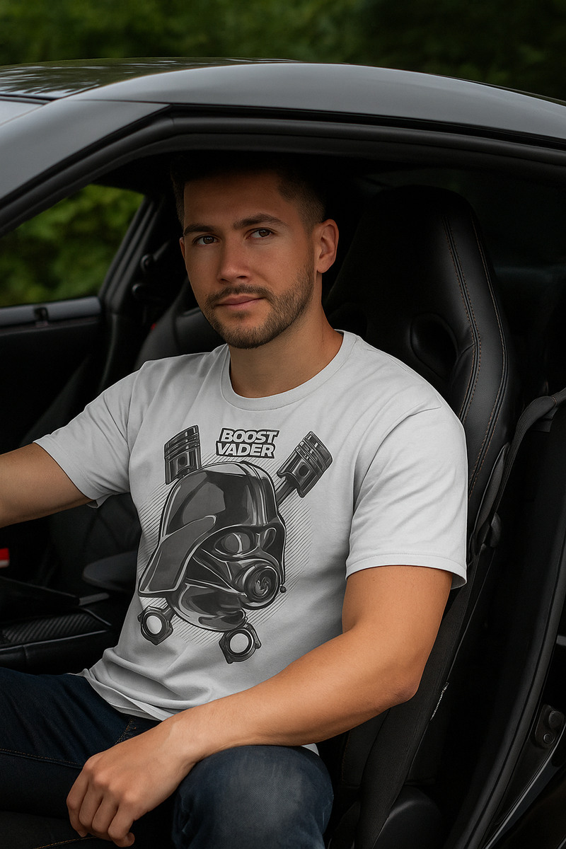 👕 Camiseta Boost Vader ⚪🖤🚀