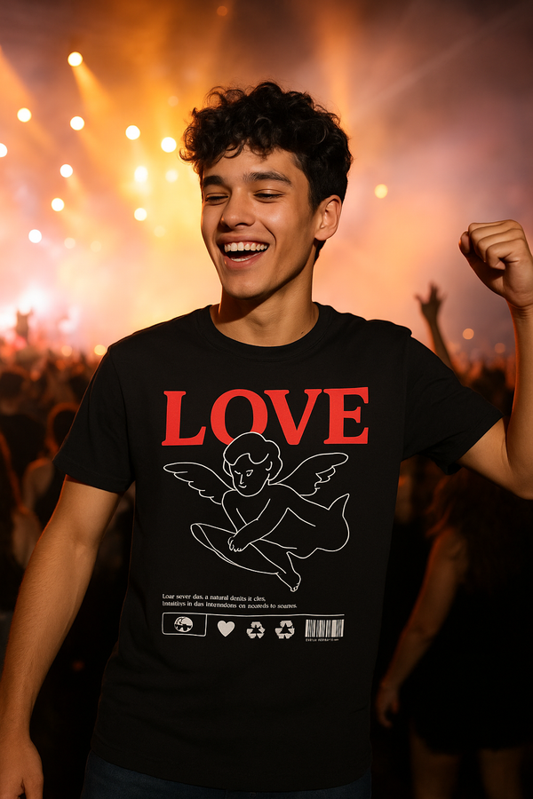 Camiseta Masculina Love Streetwear | Algodão Premium ❤️