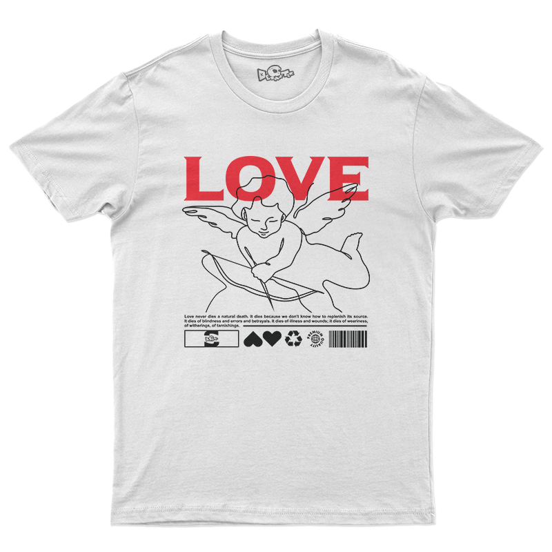 Camiseta Masculina Love Streetwear (White Edition) | Algodão Premium ❤️🤍