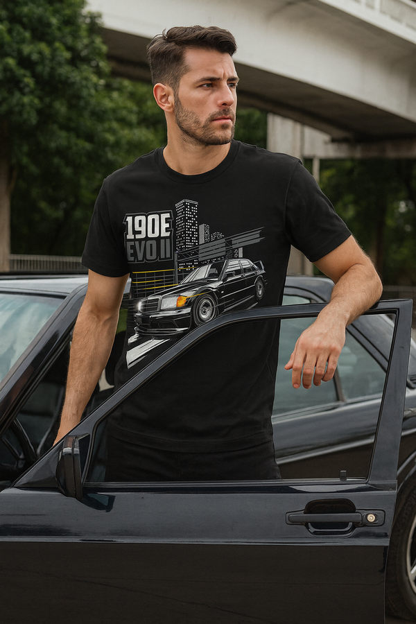 👕 Camiseta 190E Evo II ⚫🏙️🏎️