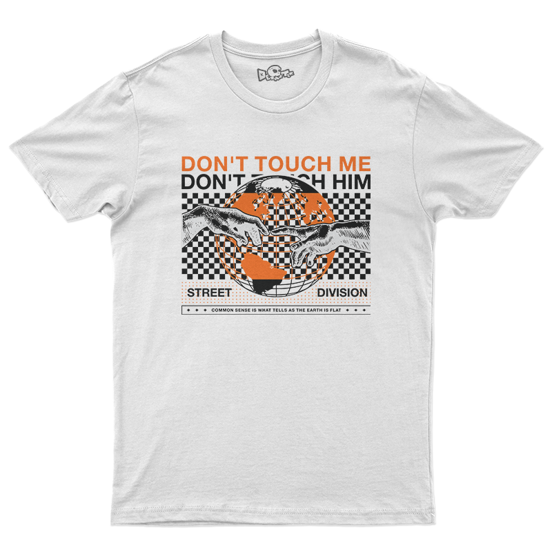 Camiseta Masculina Street Division – Don’t Touch Me | Algodão Premium ⚡