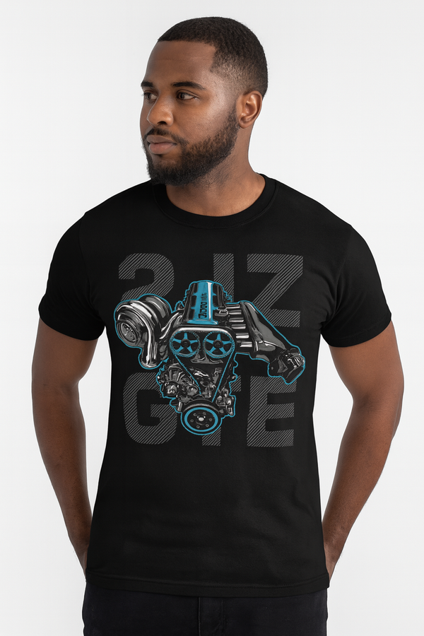👕 Camiseta 2JZ-GTE ⚫🔵🔥