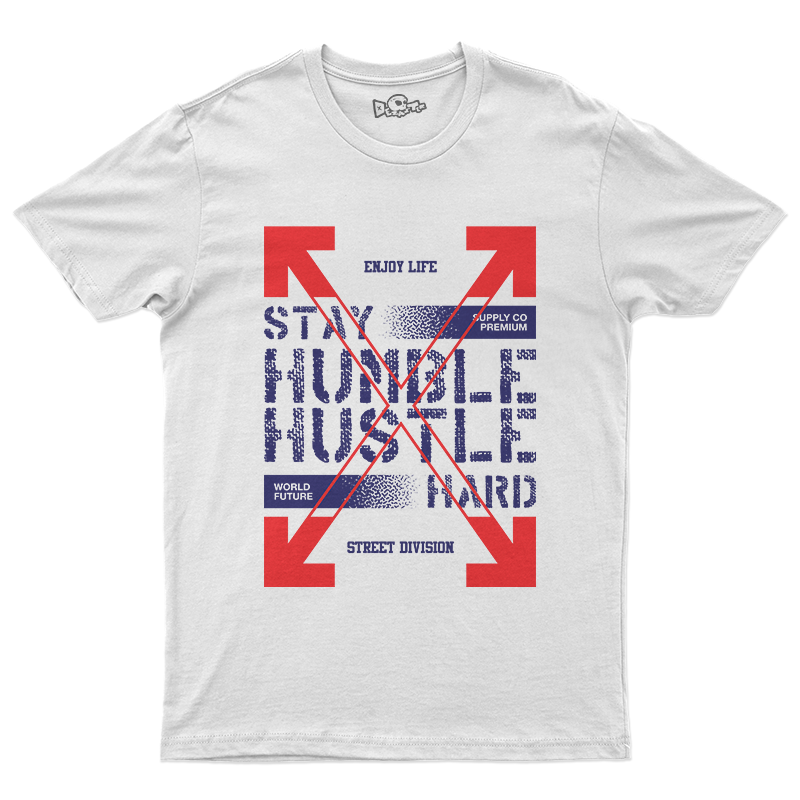 Camiseta Street Division – Stay Humble Hustle Hard ⚡