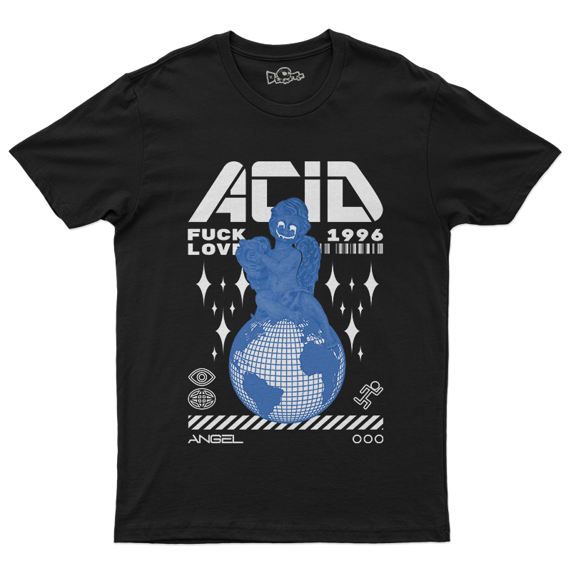 Camiseta Unissex Ruas e Rimas ACID Project | Streetwear Futurista Premium