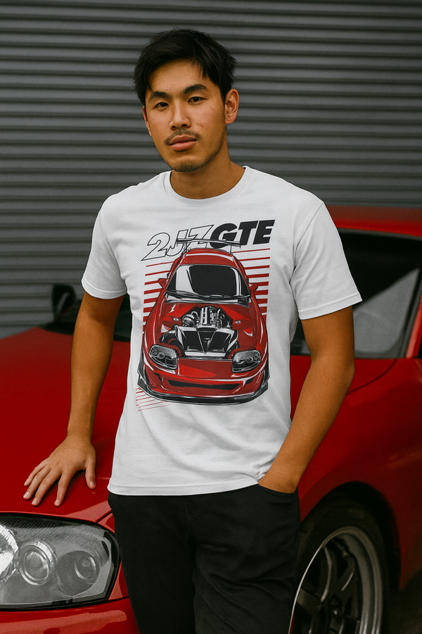 👕 Camiseta Supra 2JZ-GTE – White Edition ⚪🔥🚗