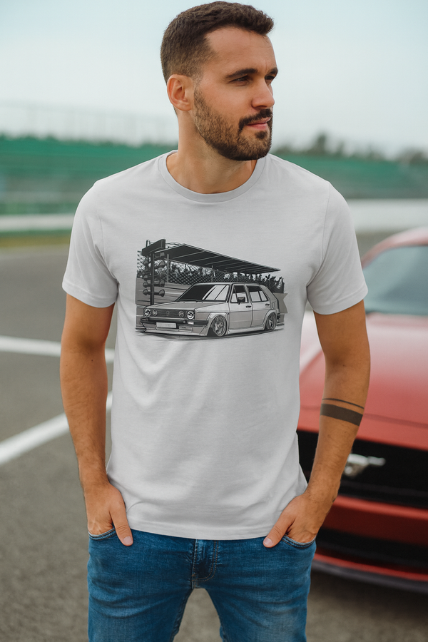 👕 Camiseta VW Drag Race ⚪🏁🚦