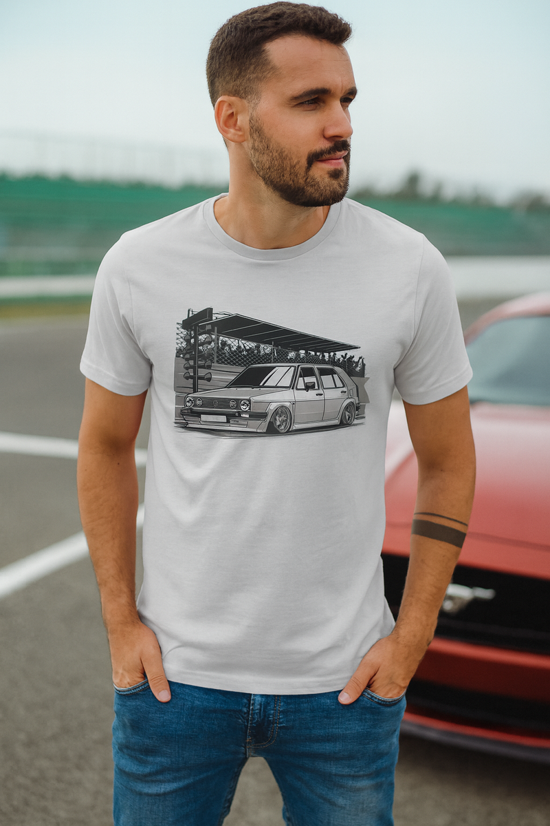 👕 Camiseta VW Drag Race ⚪🏁🚦