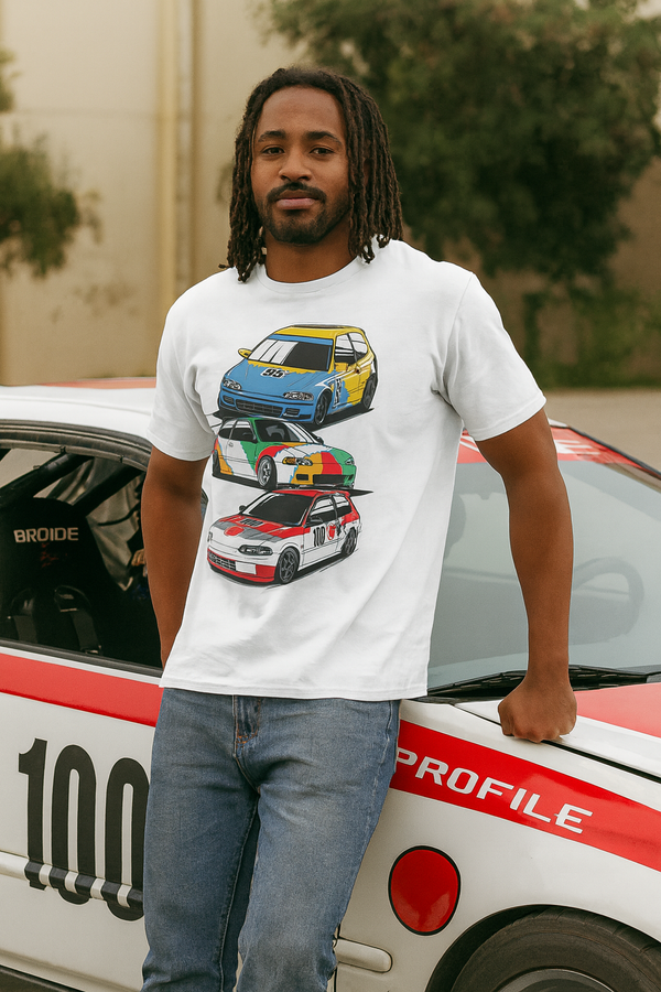 👕 Camiseta JDM Racing Legends ⚪🏁🔥