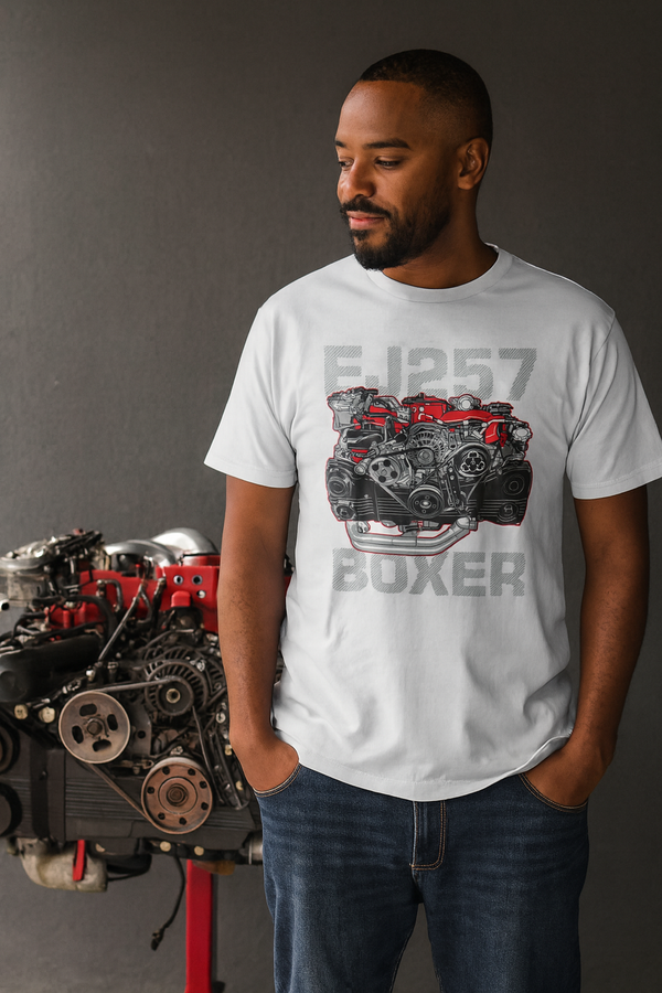 👕 Camiseta EJ257 Boxer ⚪🔧🔥