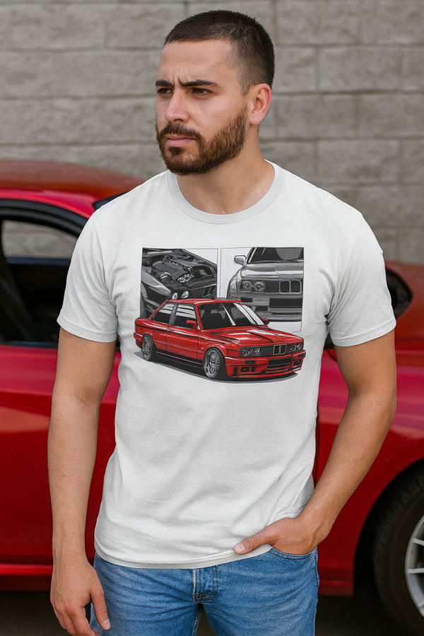 👕 Camiseta BMW E30 – White Edition ⚪🏁🚘