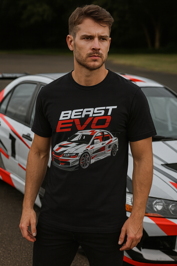 👕 Camiseta Beast Evo ⚫🔴⚪