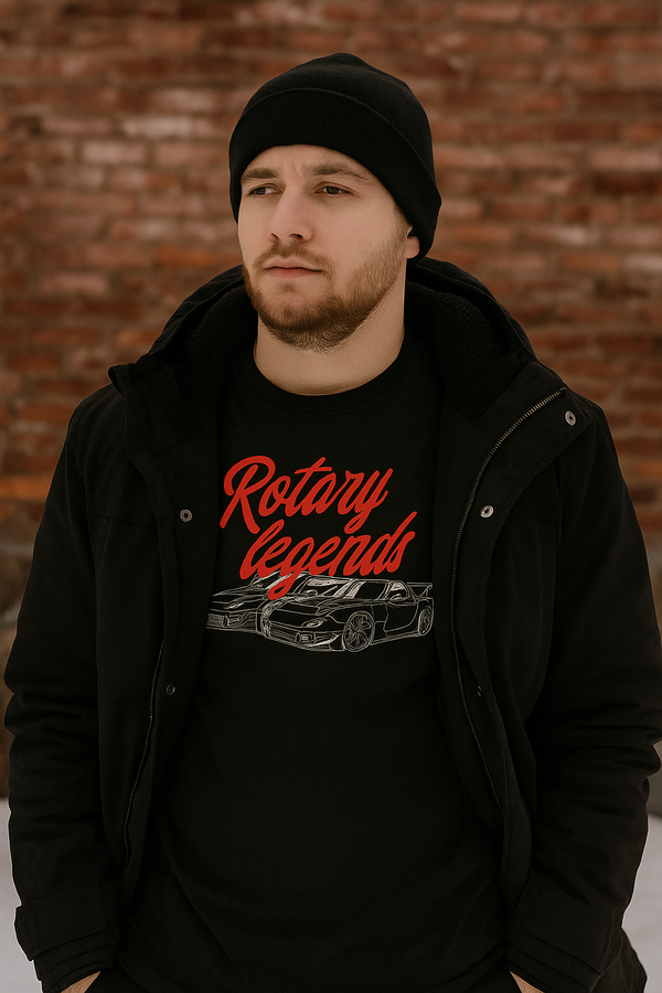 👕 Camiseta Rotary Legends – JDM Icons Edition ⚫🔴🚦