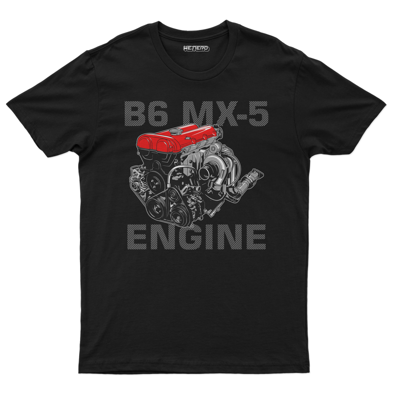 👕 Camiseta B6 MX-5 Engine ⚫🔧🔥