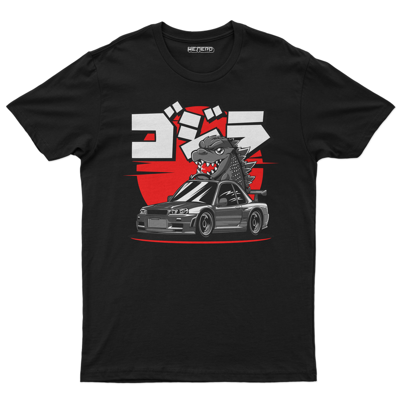 👕 Camiseta Skyline Godzilla ⚫🐉🇯🇵