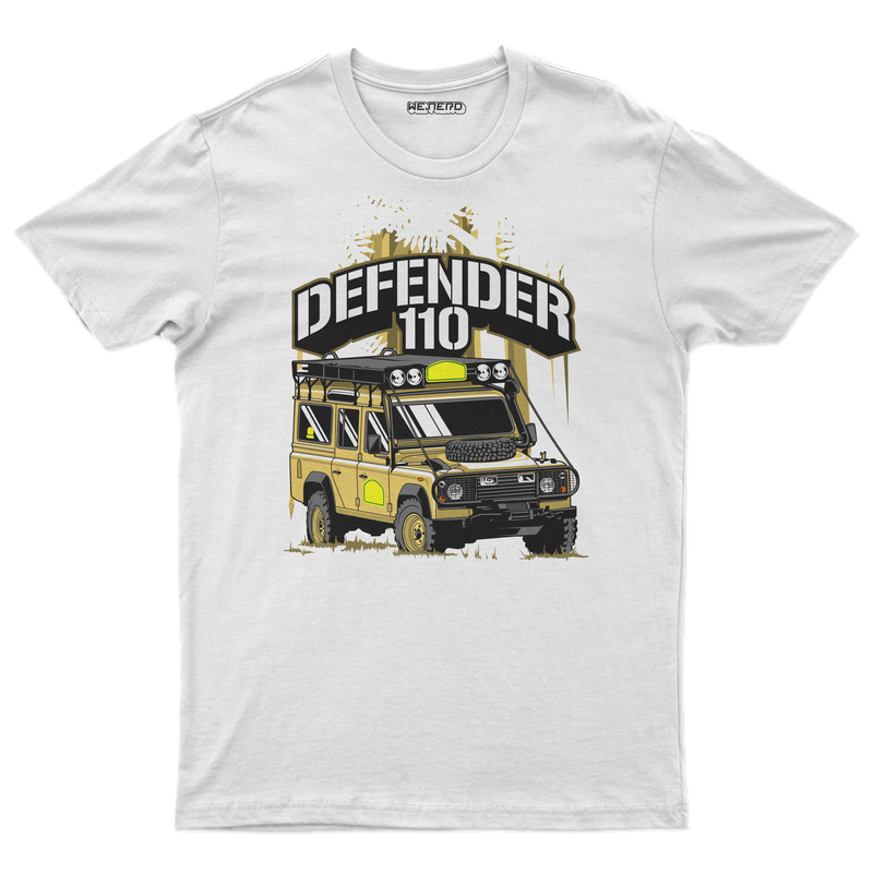 👕 Camiseta Defender 110 – White Edition ⚪🚙🌍