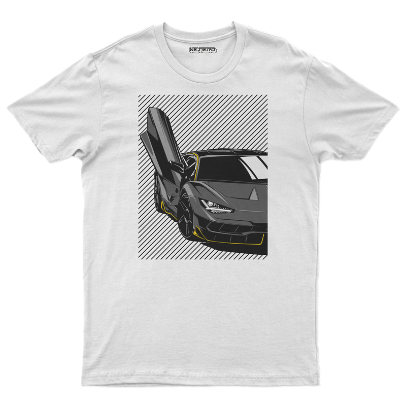 👕 Camiseta Supercar – White Edition ⚪🏎️✨