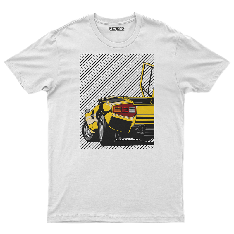 👕 Camiseta Lamborghini Classic – White Edition ⚪🐂💛