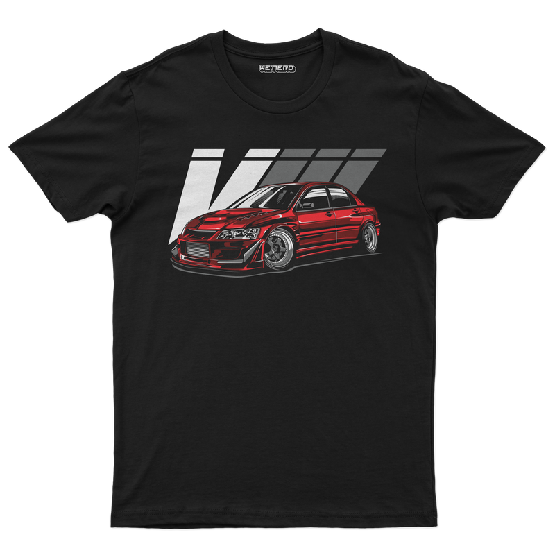 👕 Camiseta Evo IX – Street Racing Edition 🔴⚫🏁