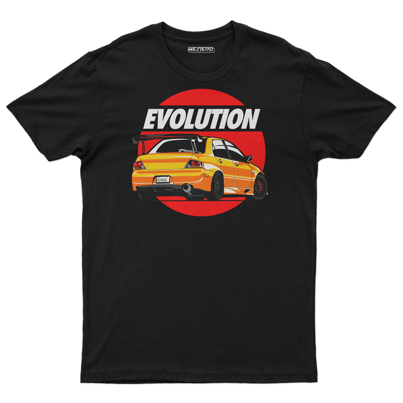 👕 Camiseta Evolution – JDM Edition 🟡🔴🚀