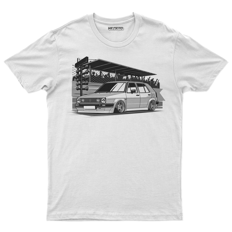 👕 Camiseta VW Drag Race ⚪🏁🚦