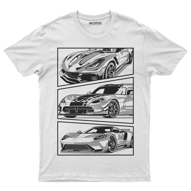 👕 Camiseta Muscle Legends – White Edition ⚪🏎️