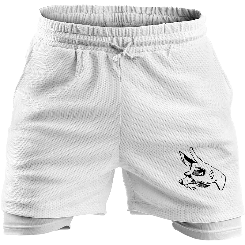 👖 Bermuda Kitsune – White Spirit Edition ⚪🦊✨