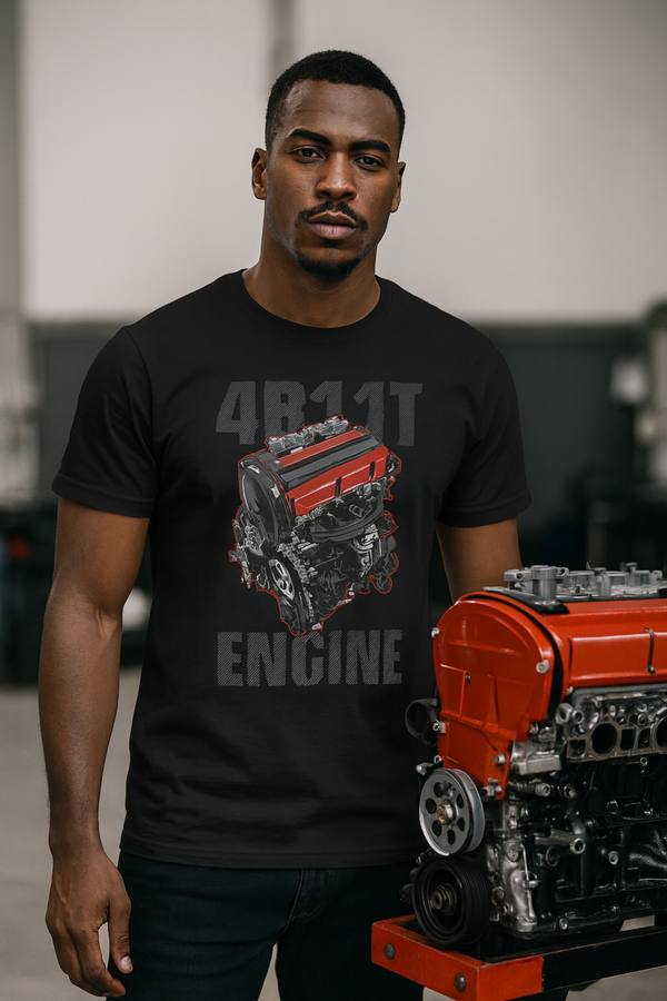 👕 Camiseta 4B11T Engine ⚫🔴🔥