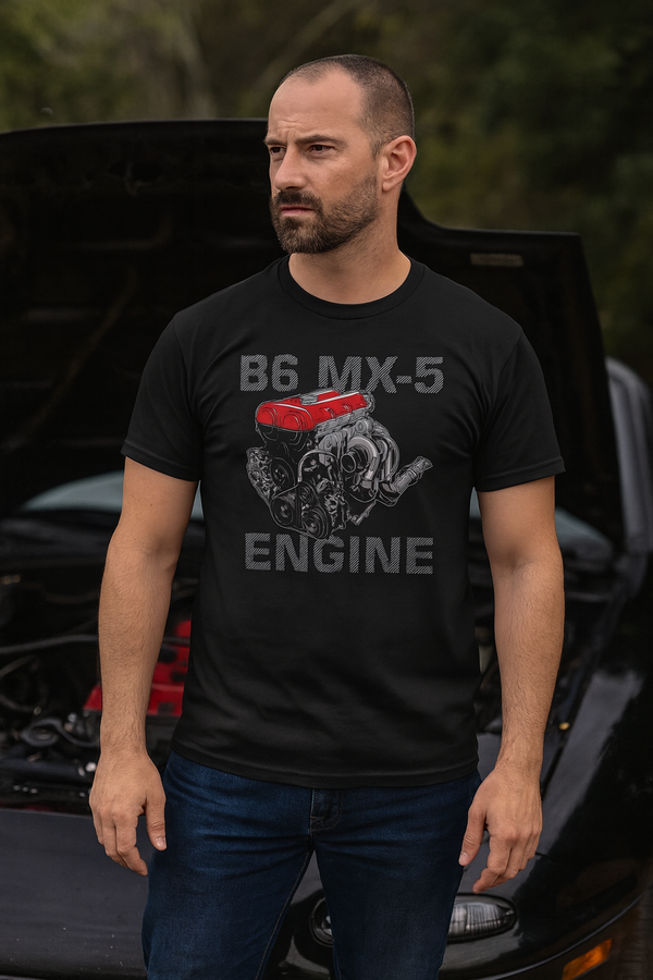 👕 Camiseta B6 MX-5 Engine ⚫🔧🔥