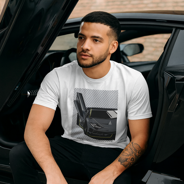 👕 Camiseta Supercar – White Edition ⚪🏎️✨