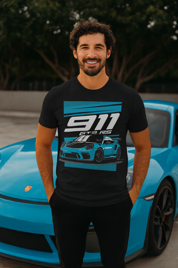 👕 Camiseta 911 GT3 RS ⚫💙🏁